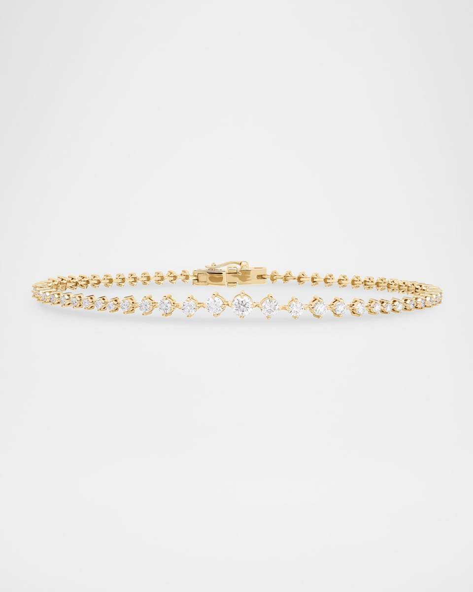 Flawless Graduating Diamond Tennis Bracelet